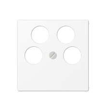 Крышка для SAT-TV розетки с 4-мя гнёздами (Ankaro); термопласт; белый матовый  A561-4SAT2WWM  Jung
