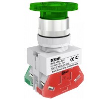 Выкл. кноп. грибок с фикс. AEAL 22 мм Цвет:ЗЕЛЕНЫ  25033DEK  DEKraft