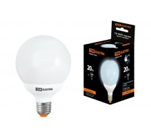 Лампа энергосберегающая КЛЛ-G95-20 Вт-4000 К-Е27  SQ0323-0168  TDM