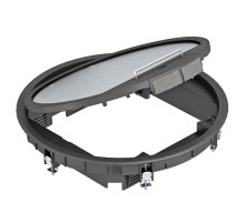 Лючок GESR9 SRU (универсальный) 12xModul45 (полиамид,черный) (GESR9 SR U 9011)  7405516  OBO Bettermann