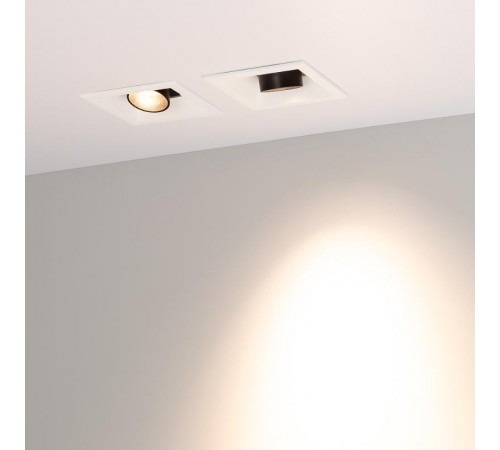 Светильник MS-ORIENT-BUILT-TURN-TC-S67x67-3W Warm3000 (WH-BK, 30 deg, 230V) (Arlight, IP20 Металл, 5 лет)  031927  Arlight