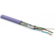 Кабель витая пара SFTP4-C7-P26-IN-LSZH-VL-500 (500м) экран.S/FTP,к7(600MHz),4п(26AWG),мног.(patch),LSZH,нг(С)-HF,фиолет.  236297  Hyperline