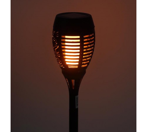 Cветильник садовый декоративный Факел на солнечной батарее, ERASF012-34 50 см  Б0044242  ЭРА