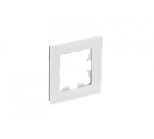 AtlasDesign Nature Белый Рамка 1-ая, натуральное стекло  ATN360101  SE