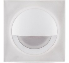 Светильник светодиодный встраиваемый для лестничной подсветки IP20 LN008 3W 210 Lm 4000К белый квадрат  32665  FERON