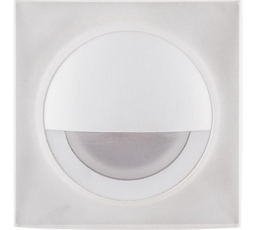 Светильник светодиодный встраиваемый для лестничной подсветки IP20 LN008 3W 210 Lm 4000К белый квадрат  32665  FERON