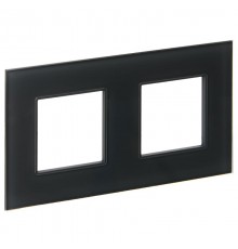 SKANDY Рамка 2-местная SK-F22G стекло графит   SK-M22-G-K53  IEK