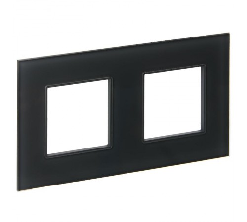 SKANDY Рамка 2-местная SK-F22G стекло графит   SK-M22-G-K53  IEK