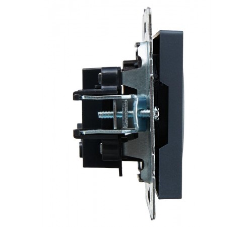 BRITE Розетка без заземления со шторками 10А РСш10-2-БрМ маренго  BR-R13-10-K35  IEK