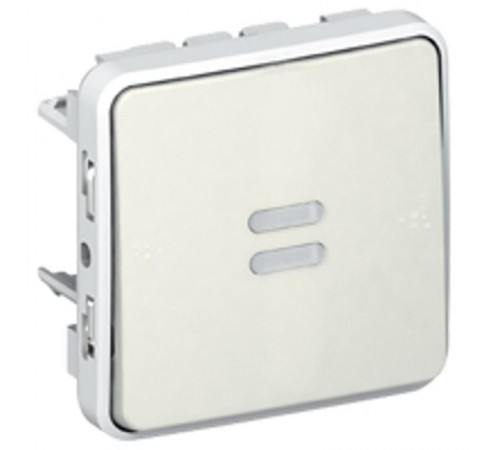 Plexo Белый Переключатель с индик. Лампами IP55  069612  Legrand