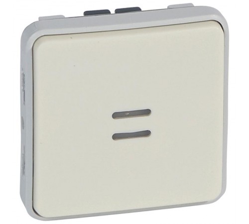 Plexo Белый Переключатель с индик. Лампами IP55  069612  Legrand