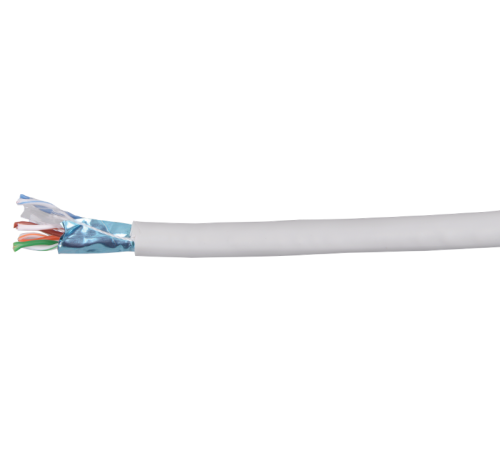 Кабель связи витая пара F/UTP, кат.5E 4x2х24AWG solid, LSZH, 305м, оранжевый  LC1-C5E04-327  ITK