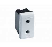 Электрическая розетка. белая. 1мод.  76491B  DKC