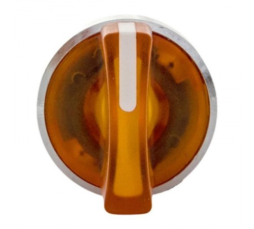 Механизм исполнительный переключателя ХB4 желтый на 2 положения с фиксацией, с подсветкой с короткой ручкой IP65  XB4BD2FL-Y-65  EKF