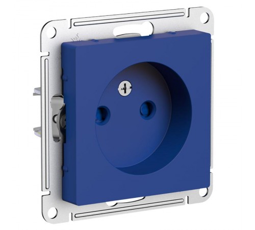 AtlasDesign Аквамарин Розетка без заземления со шторками, 16А, механизм  ATN001149  SE