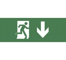 Самоклеющая этикетка INFO-DBA-003 "Фигура/стр. вниз" ДПА/ДБА IP20/54  Б0048455  ЭРА