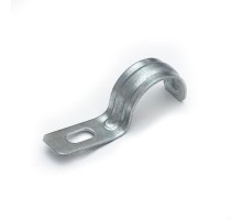 Скоба металлическая однолапковая усиленная противопожарная СМОУ d25-26 мм (100шт/800шт уп/кор)  PR13.02403  Промрукав