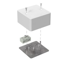 Коробка огнестойкая разветвительная для кабель-канала 40-0460-FR6.0-4-2-Р Е15-Е60 85х85х45  40-0460-FR6.0-4-2-Р  Промрукав