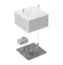 Коробка огнестойкая разветвительная для кабель-канала 40-0460-FR6.0-4-2-Р Е15-Е60 85х85х45  40-0460-FR6.0-4-2-Р  Промрукав