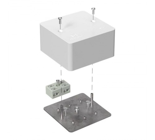 Коробка огнестойкая разветвительная для кабель-канала 40-0460-FR6.0-4-2-Р Е15-Е60 85х85х45  40-0460-FR6.0-4-2-Р  Промрукав