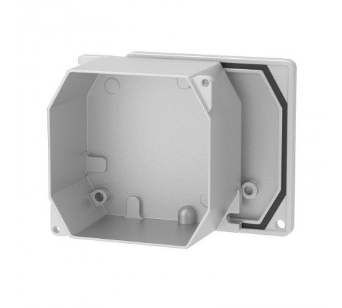 Коробка распределительная алюминиевая окрашенная,IP66, RAL9006, 90х90х53мм  65300  DKC