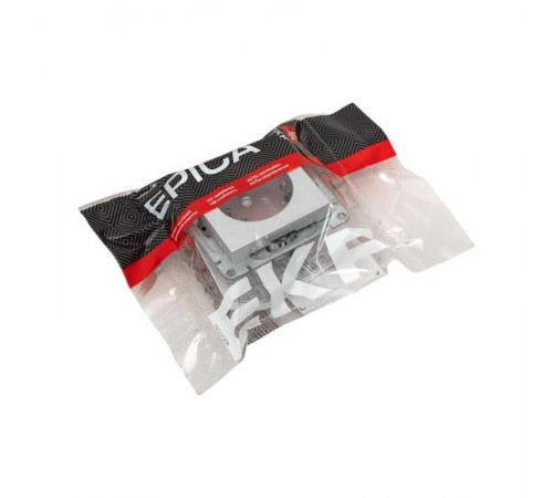 Механизм розетки, 16А, с заземлением, со шторками, алюминий Эпика EKF  UP1-SOA-111  EKF