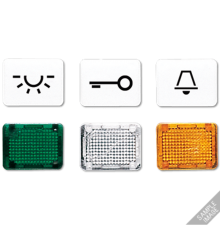 Окошко с символом для "KO-клавиш"; символ "звонок" , слоновая кость  33K  Jung