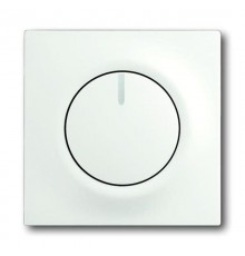 Плата центральная (накладка) с ручкой и лампой для поворотного светорегулятора, серия impuls, цвет белый бархат  6599-0-2970   2CKA006599A2970  ABB