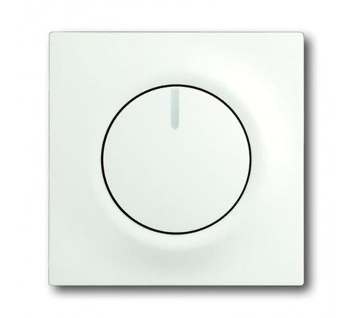 Плата центральная (накладка) с ручкой и лампой для поворотного светорегулятора, серия impuls, цвет белый бархат  6599-0-2970   2CKA006599A2970  ABB