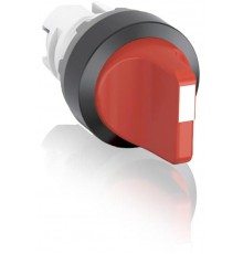 Переключатель M2SS2-10R (короткая ручка) красный 2-х позиционный без подсветки (только корпус) 90 град. с фиксацией  1SFA611201R1001  ABB