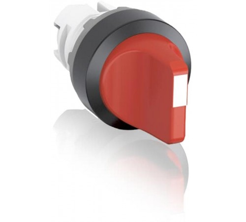 Переключатель M2SS2-10R (короткая ручка) красный 2-х позиционный без подсветки (только корпус) 90 град. с фиксацией  1SFA611201R1001  ABB