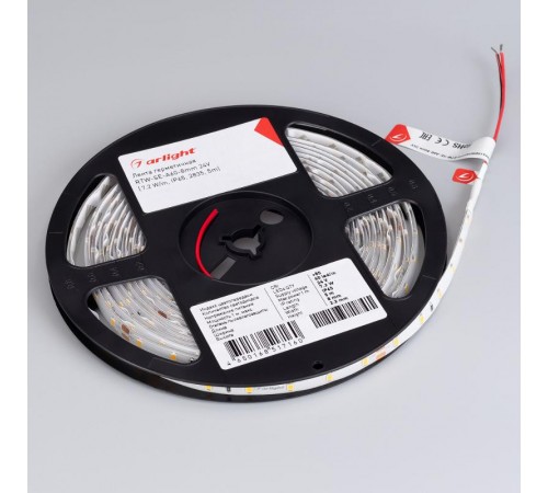 Лента светодиодная герметичная RTW-SE-A60-8mm 24V Warm3000 (7.2 W/m, IP65, 2835, 5m) (arlight, -)  020525(2)  Arlight