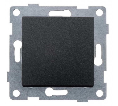 Ugra Выключатель 1кл., СУ , 10А, 250В, графит  С11В1-010  GUSI Electric