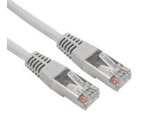Патч-корд F/UTP, CAT 5e, RJ45-RJ45, 26AWG, LSZH, серый, 0,3м REXANT  02-0110-03  REXANT