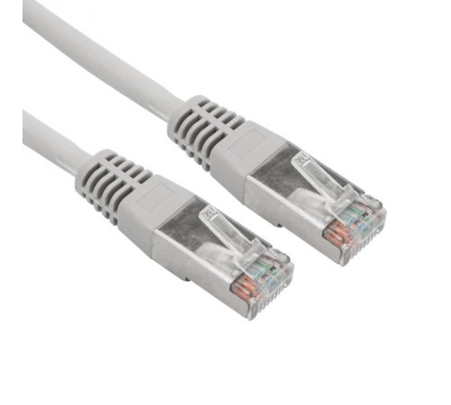 Патч-корд F/UTP, CAT 5e, RJ45-RJ45, 26AWG, LSZH, серый, 0,3м REXANT  02-0110-03  REXANT