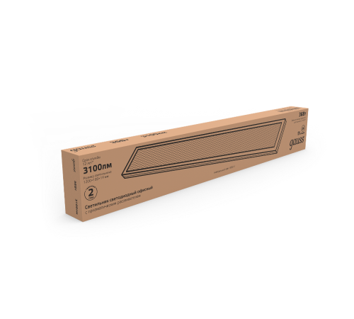 Светильник светодиодный универсальный 36W 2450lm 4000K IP20 1198*180*19мм офисный призм. рассеиватель  860125236  Gauss