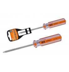 Отвертка крестовая, прозрачная рукоятка, углеродистая сталь, тип PH0 x 75 мм, серия "Гранит"  SQ1006-2101  TDM