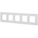 Рамка для розеток и выключателей Elegance 14-5015-01М на 5 постов, Classic, белый матовый  Б0065830  ЭРА