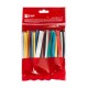 Набор ТУТ нг: 6 цветов по 5шт. Разного диаметра (3/1,5; 4/2; 5/2,5; 6/3; 8/4) 100мм. EKF PROxima  tut-n-3-r  EKF