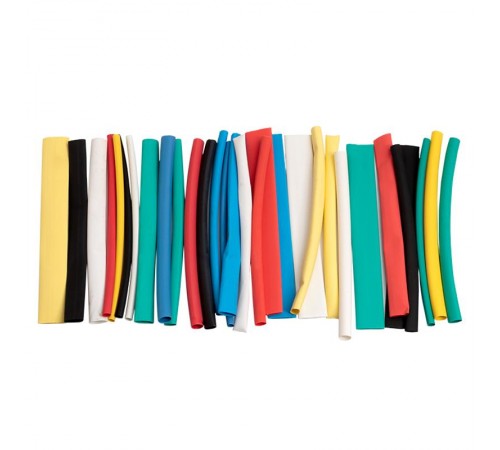 Набор ТУТ нг: 6 цветов по 5шт. Разного диаметра (3/1,5; 4/2; 5/2,5; 6/3; 8/4) 100мм. EKF PROxima  tut-n-3-r  EKF