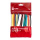 Набор ТУТ нг: 6 цветов по 5шт. Разного диаметра (3/1,5; 4/2; 5/2,5; 6/3; 8/4) 100мм. EKF PROxima  tut-n-3-r  EKF