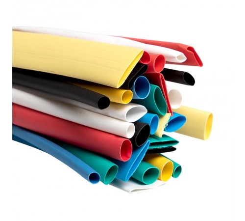 Набор ТУТ нг: 6 цветов по 5шт. Разного диаметра (3/1,5; 4/2; 5/2,5; 6/3; 8/4) 100мм. EKF PROxima  tut-n-3-r  EKF