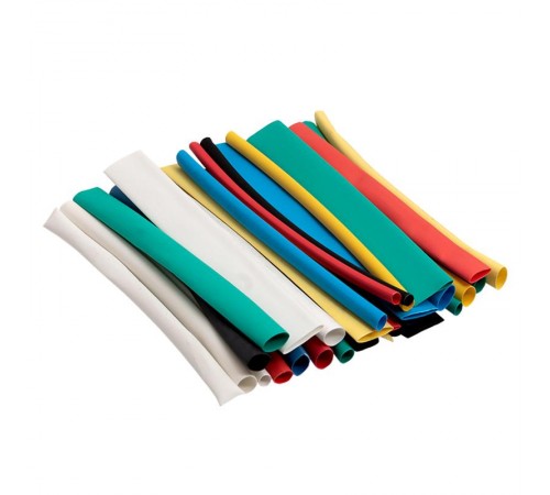 Набор ТУТ нг: 6 цветов по 5шт. Разного диаметра (3/1,5; 4/2; 5/2,5; 6/3; 8/4) 100мм. EKF PROxima  tut-n-3-r  EKF