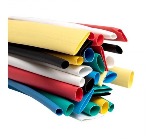 Набор ТУТ нг: 6 цветов по 5шт. Разного диаметра (3/1,5; 4/2; 5/2,5; 6/3; 8/4) 100мм. EKF PROxima  tut-n-3-r  EKF