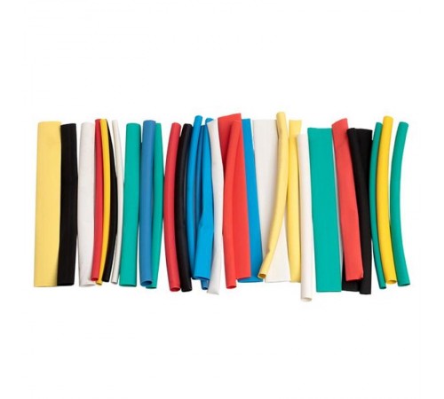 Набор ТУТ нг: 6 цветов по 5шт. Разного диаметра (3/1,5; 4/2; 5/2,5; 6/3; 8/4) 100мм. EKF PROxima  tut-n-3-r  EKF