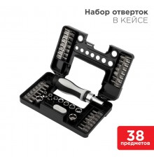 Набор отверток 38 предметов в кейсе  KR-12-4792  Kranz