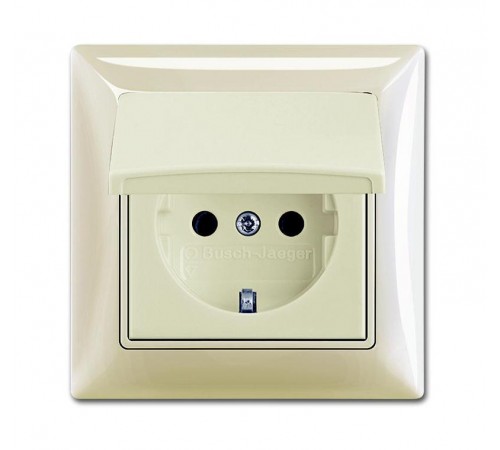 ABB Basic 55 Сл. кость Розетка с/з 16А 250В, IP44, в сборе  2018-0-1504   2CKA002018A1504  ABB