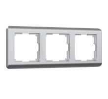 Рамка на 3 поста   (cеребряный ) W0032106  a051277  WERKEL