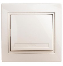 1-101-02 Intro Выключатель, 10А-250В, IP20, СУ, Plano, сл.кость  Б0027596  Intro