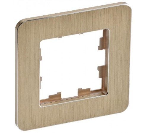 BRITE Рамка 1-ая РУ-1-1-Бр металл шампань RE AL  BR-M12-M-21-K37  IEK